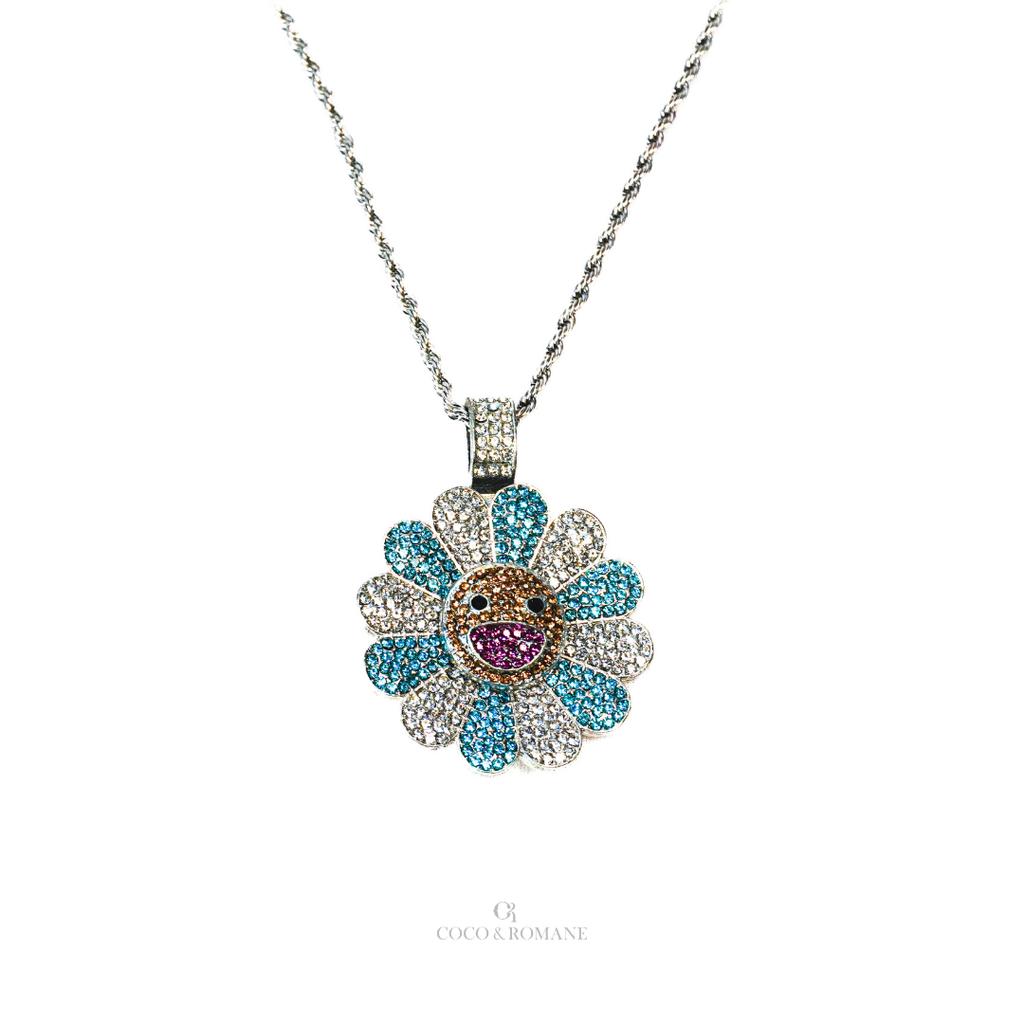 Blue Iced Pendant