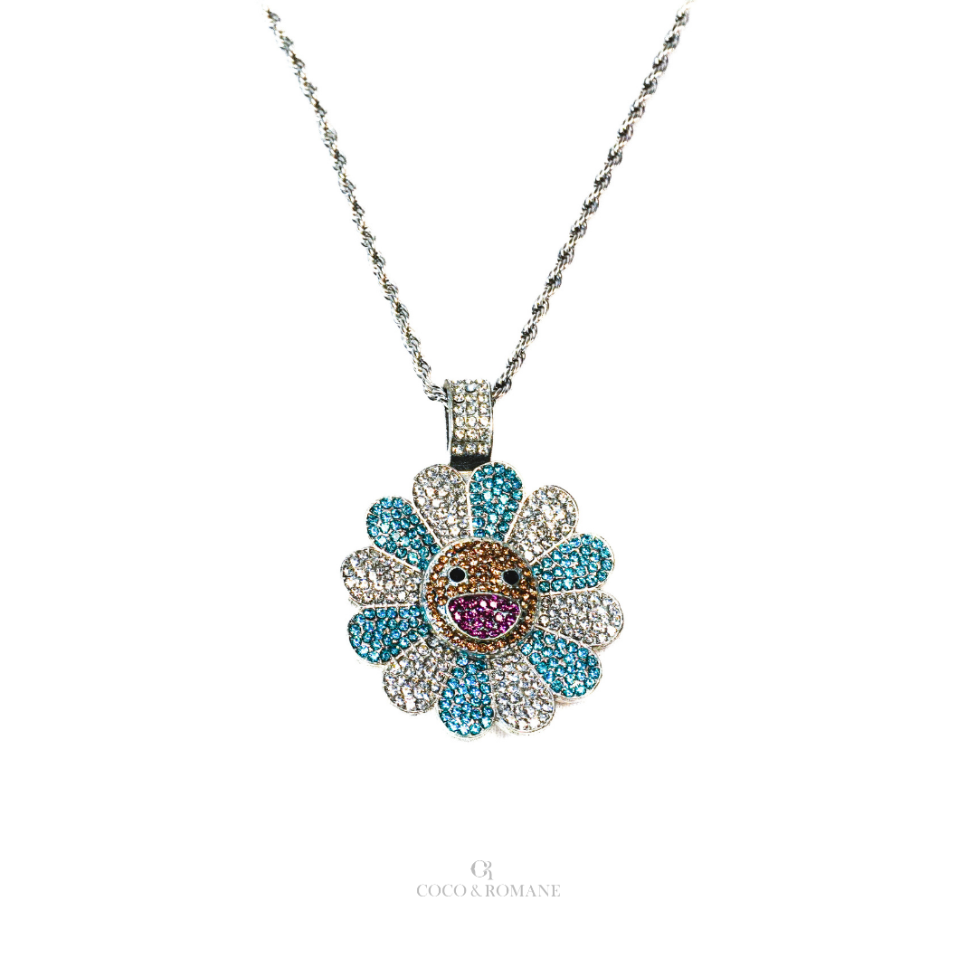Blue Iced Pendant