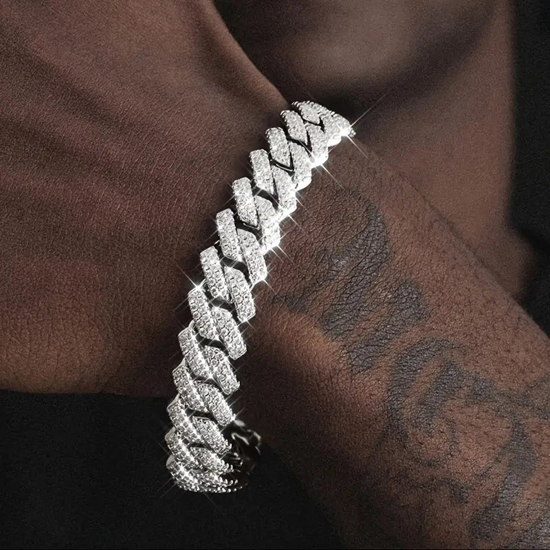 Iced Cuban Bracelet - Silver