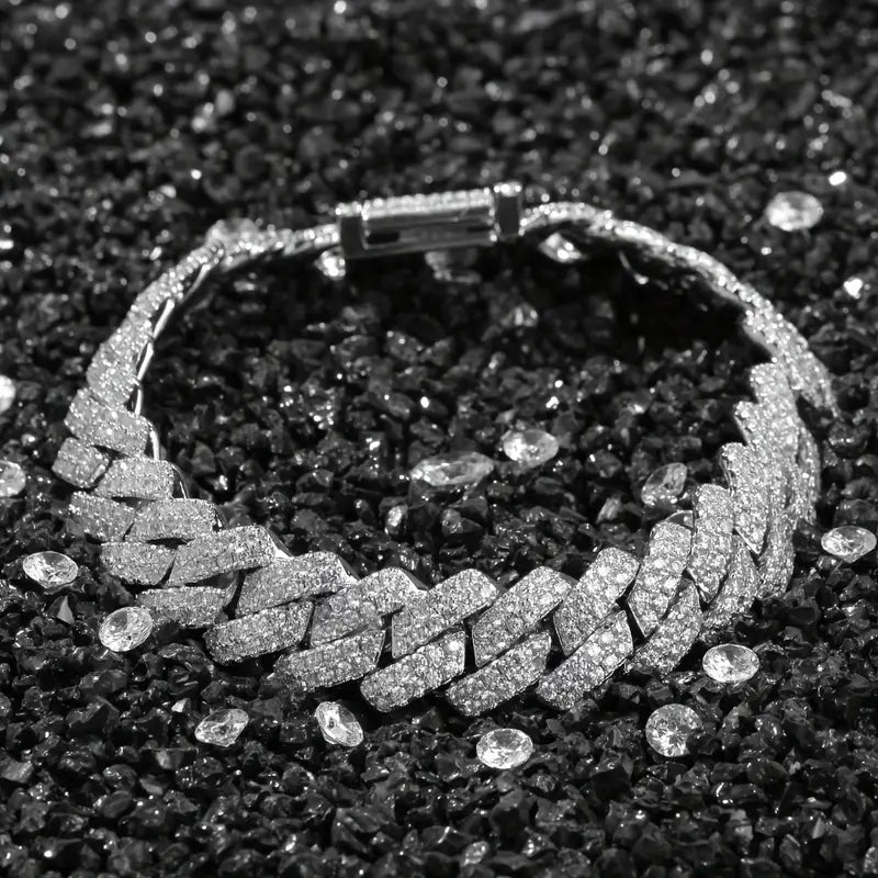Iced Cuban Bracelet - Silver