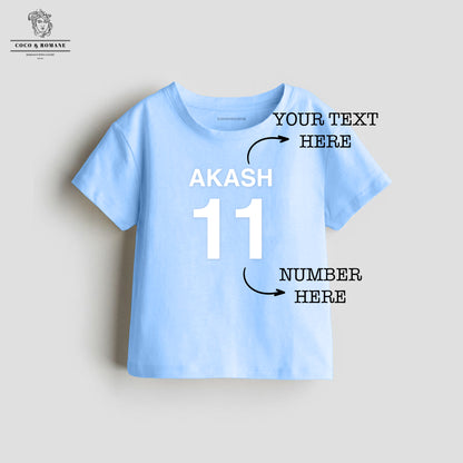 Personalised Baby T-shirt (0-4 Yrs) - Blue