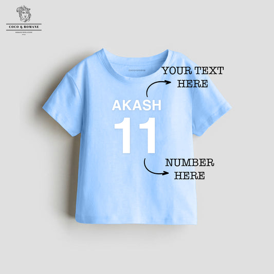 Personalised Baby T-shirt (0-4 Yrs) - Blue