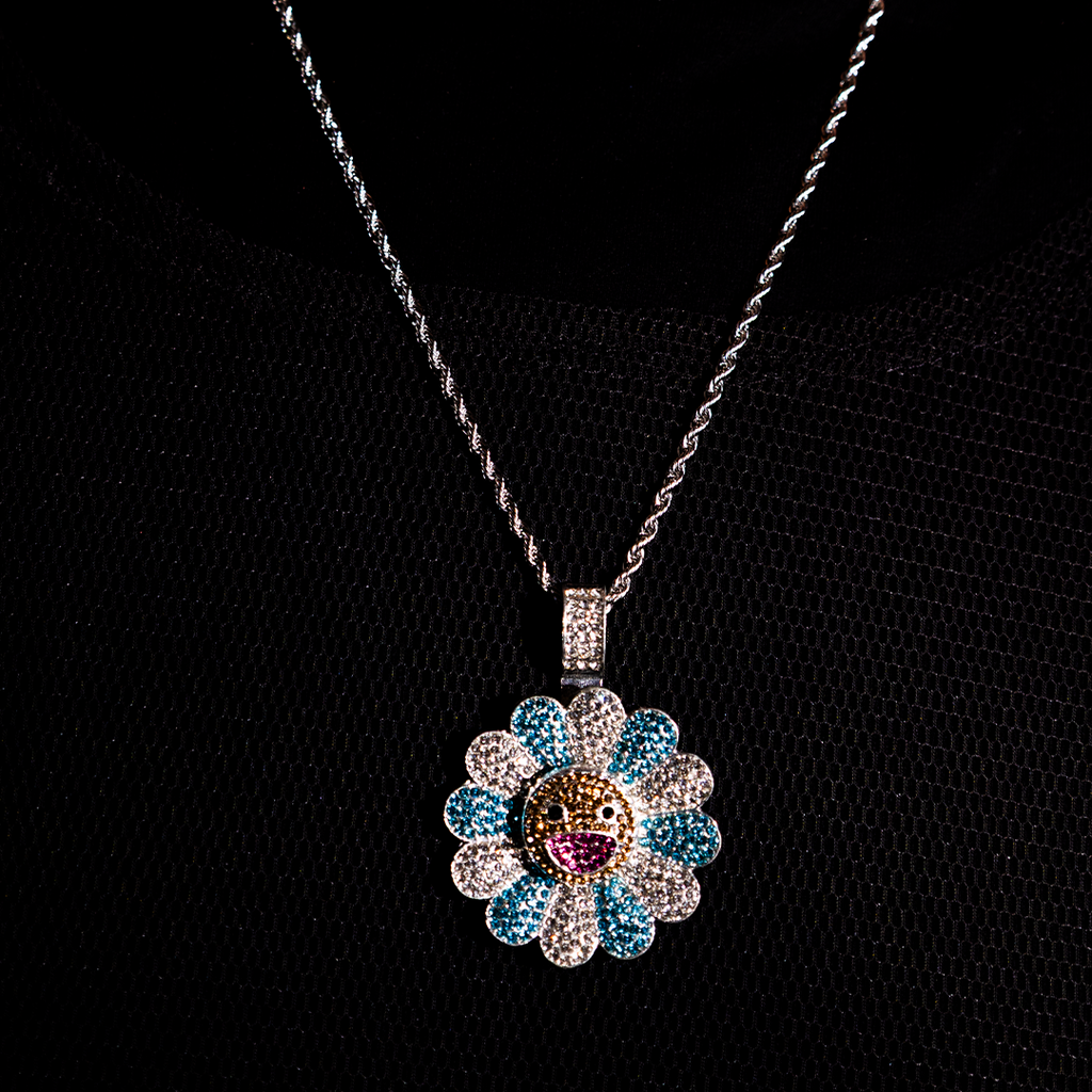 Blue Iced Pendant