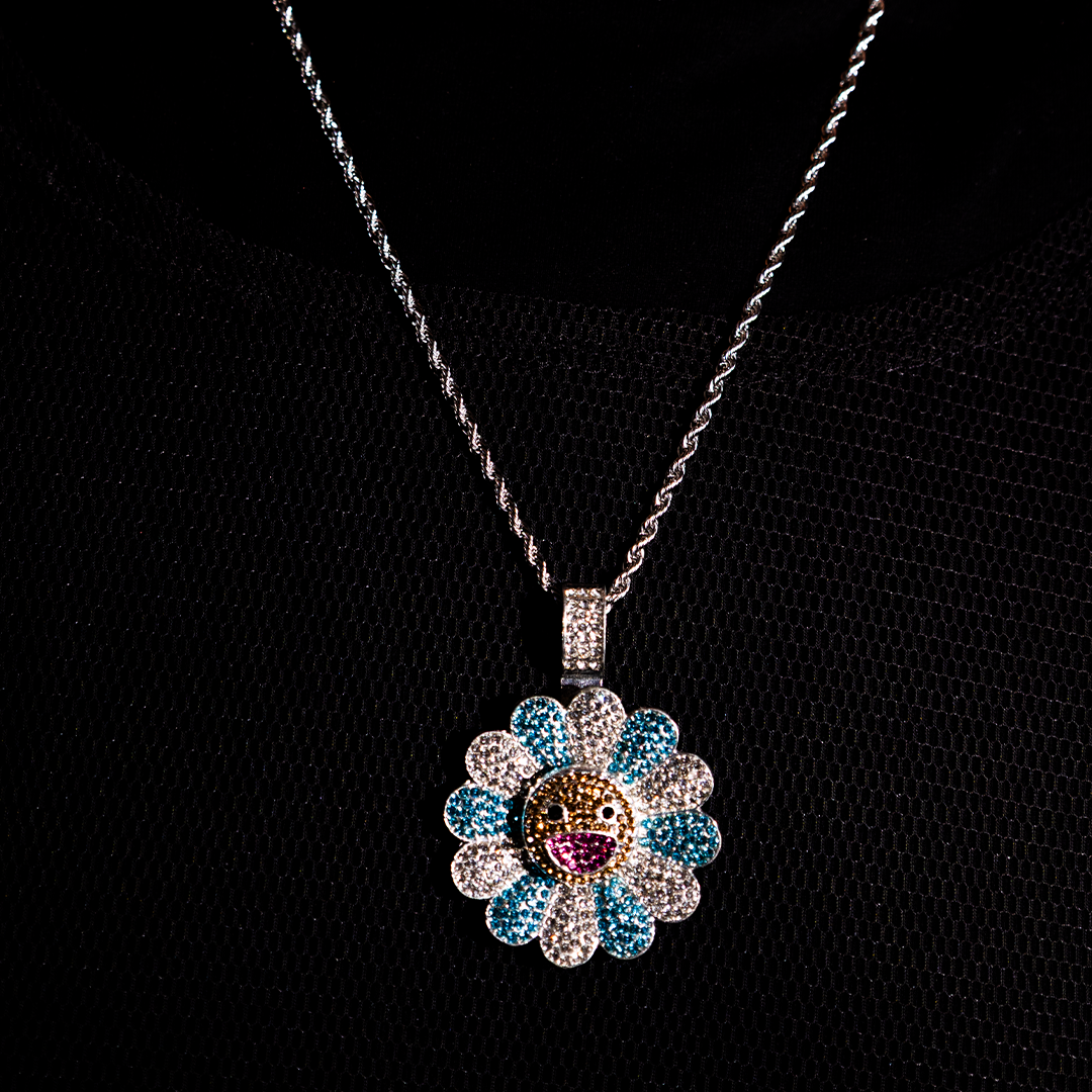 Blue Iced Pendant