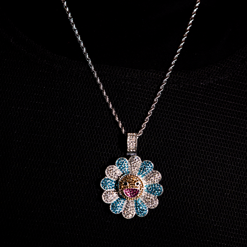 Blue Iced Pendant