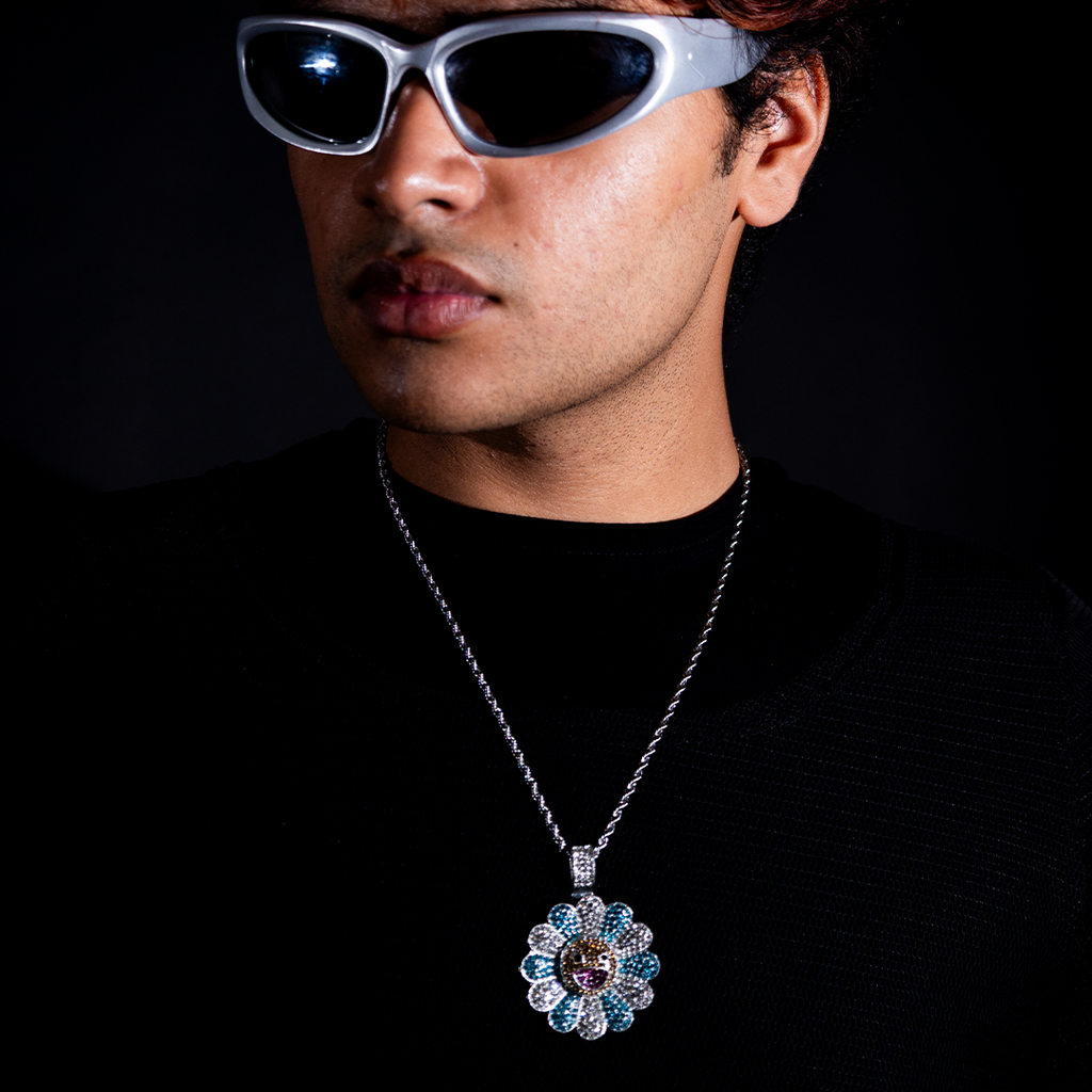 Blue Iced Pendant
