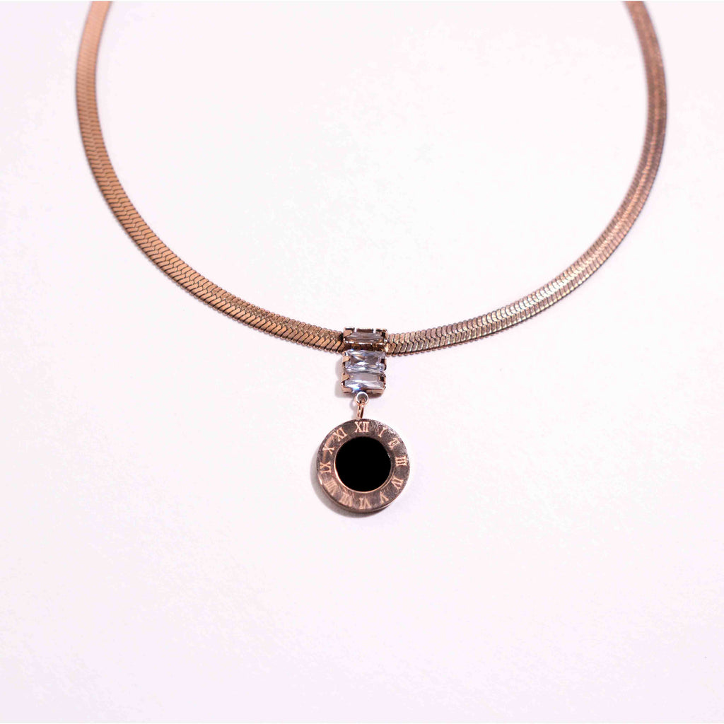 Eternal Roman Dial Necklace