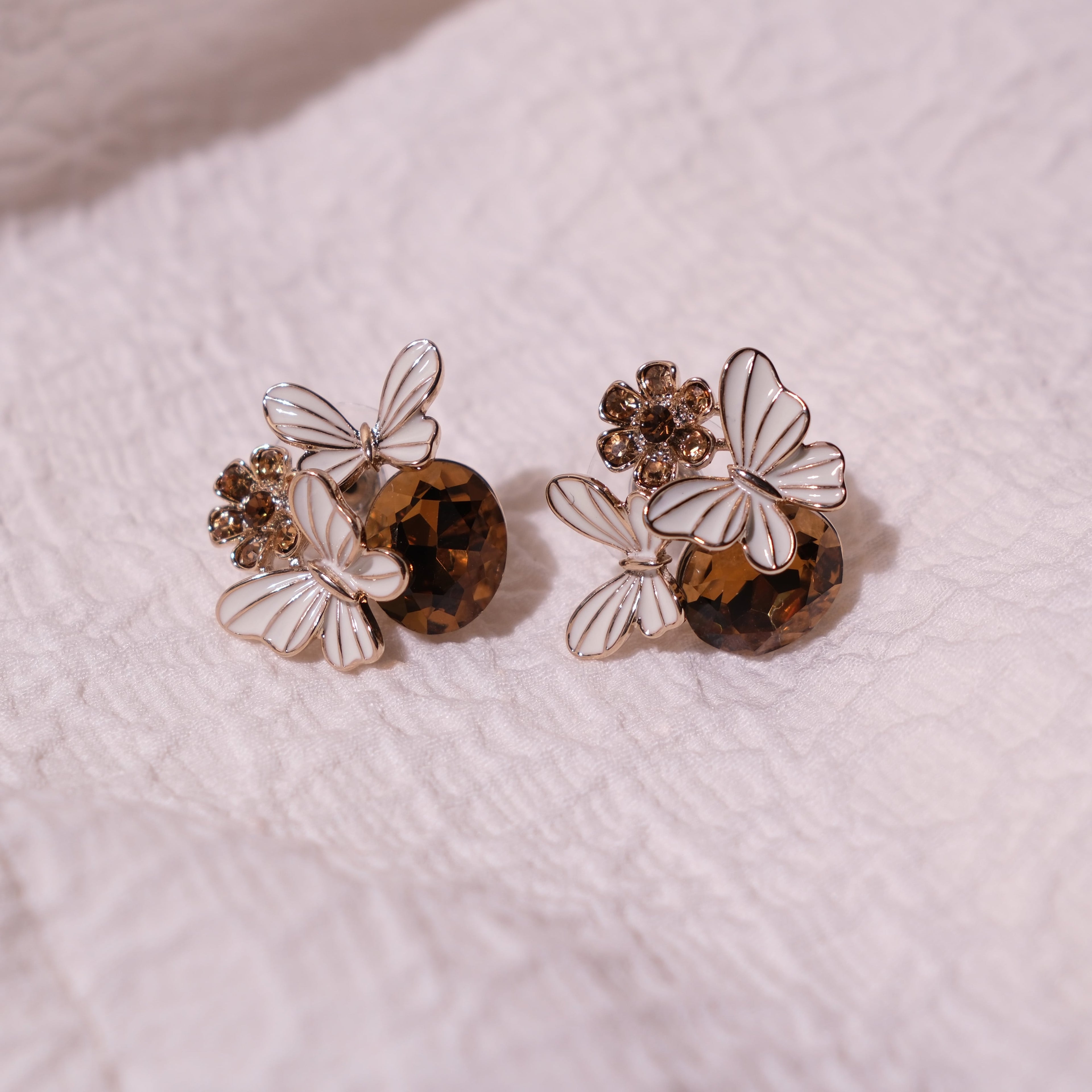 Fairy Brown Stone Earrings