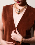 Gold Chain Jewelry Set for Women – Layered Necklace & Bracelet