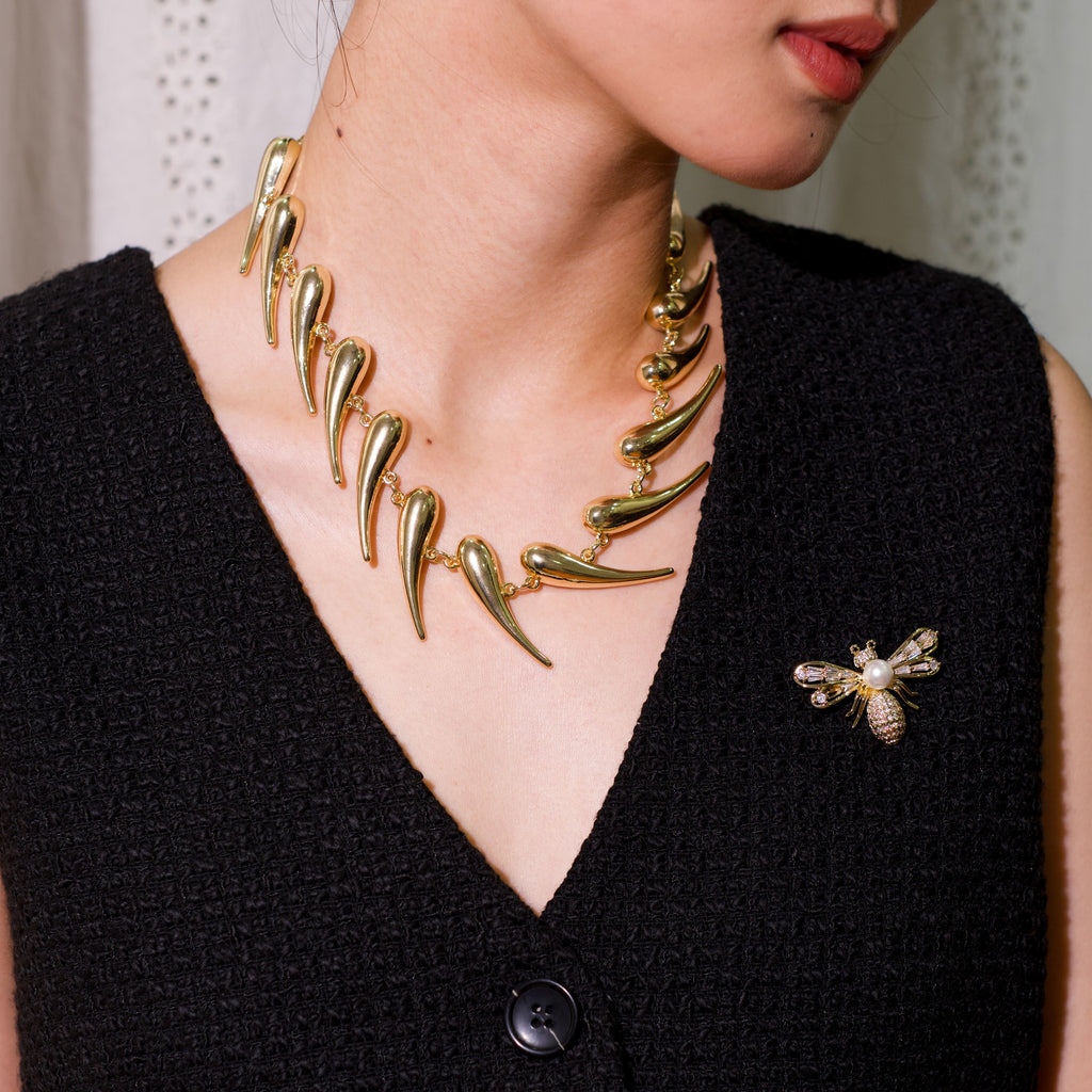 Golden Teardrop Necklace