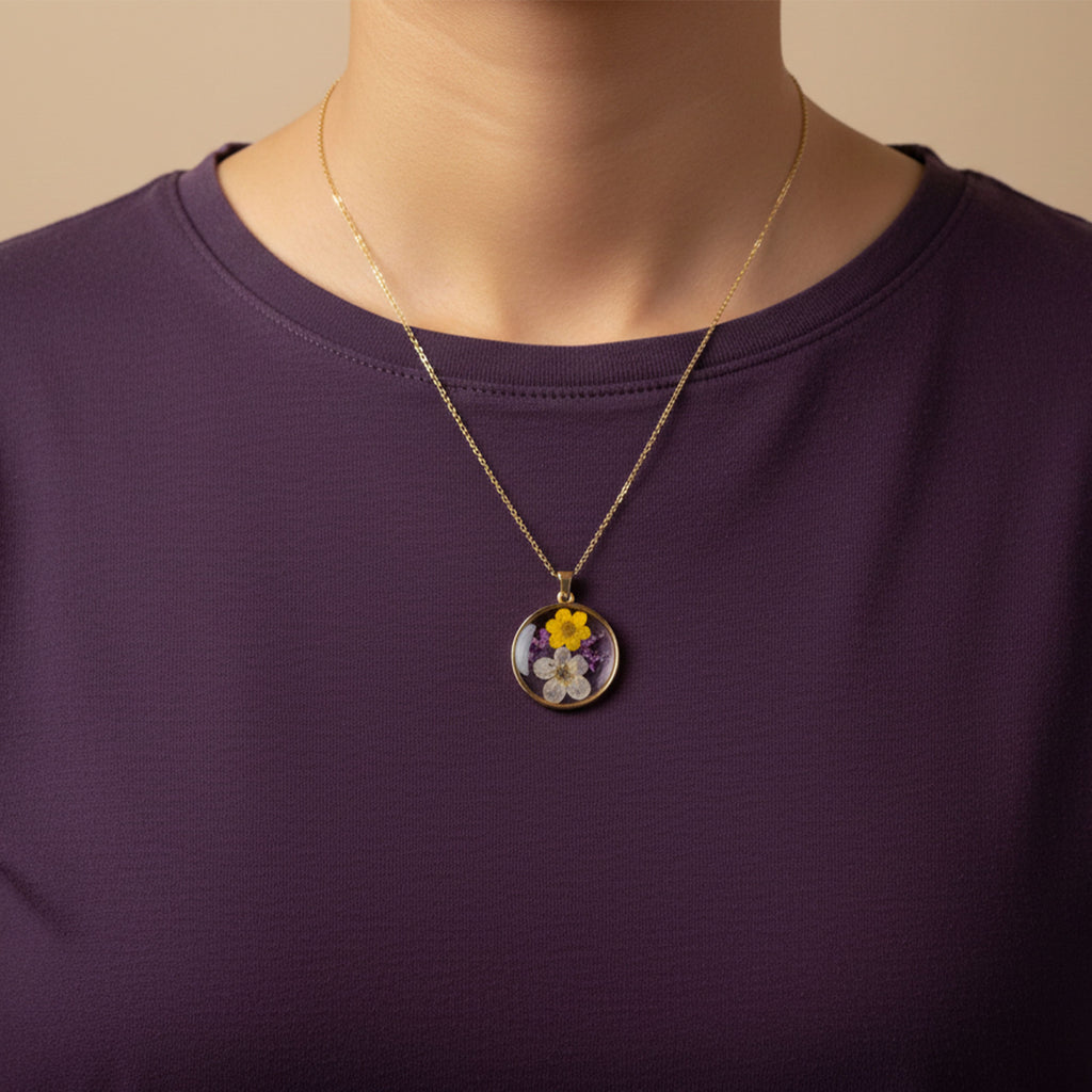 Meadow Drop Necklace Resin