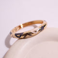 Midnight Geometry Gold Bangles