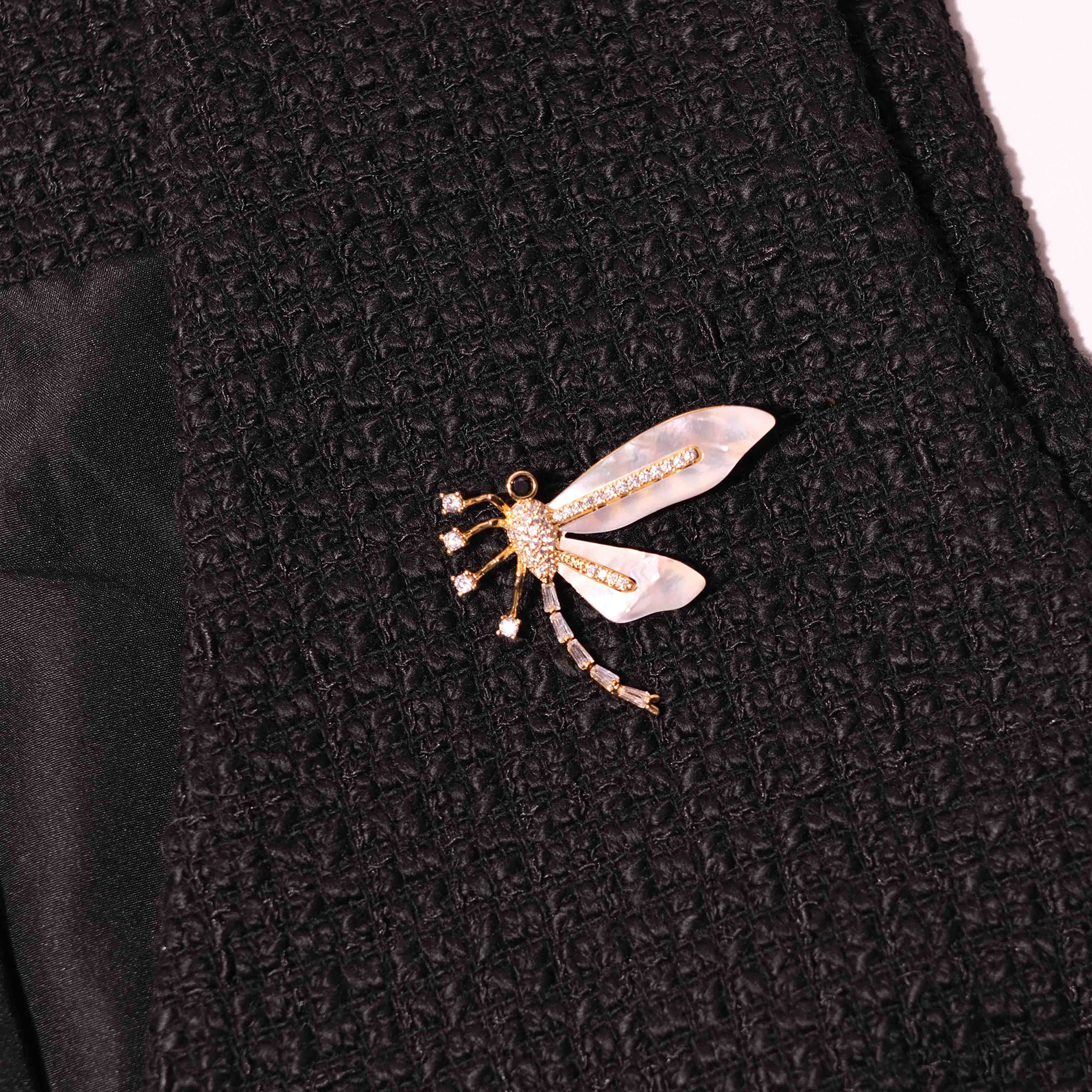 Mother-of-Pearl Dragonfly Brooch