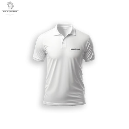 Customised Name Limited Edition Polo T-Shirt (Black/White)