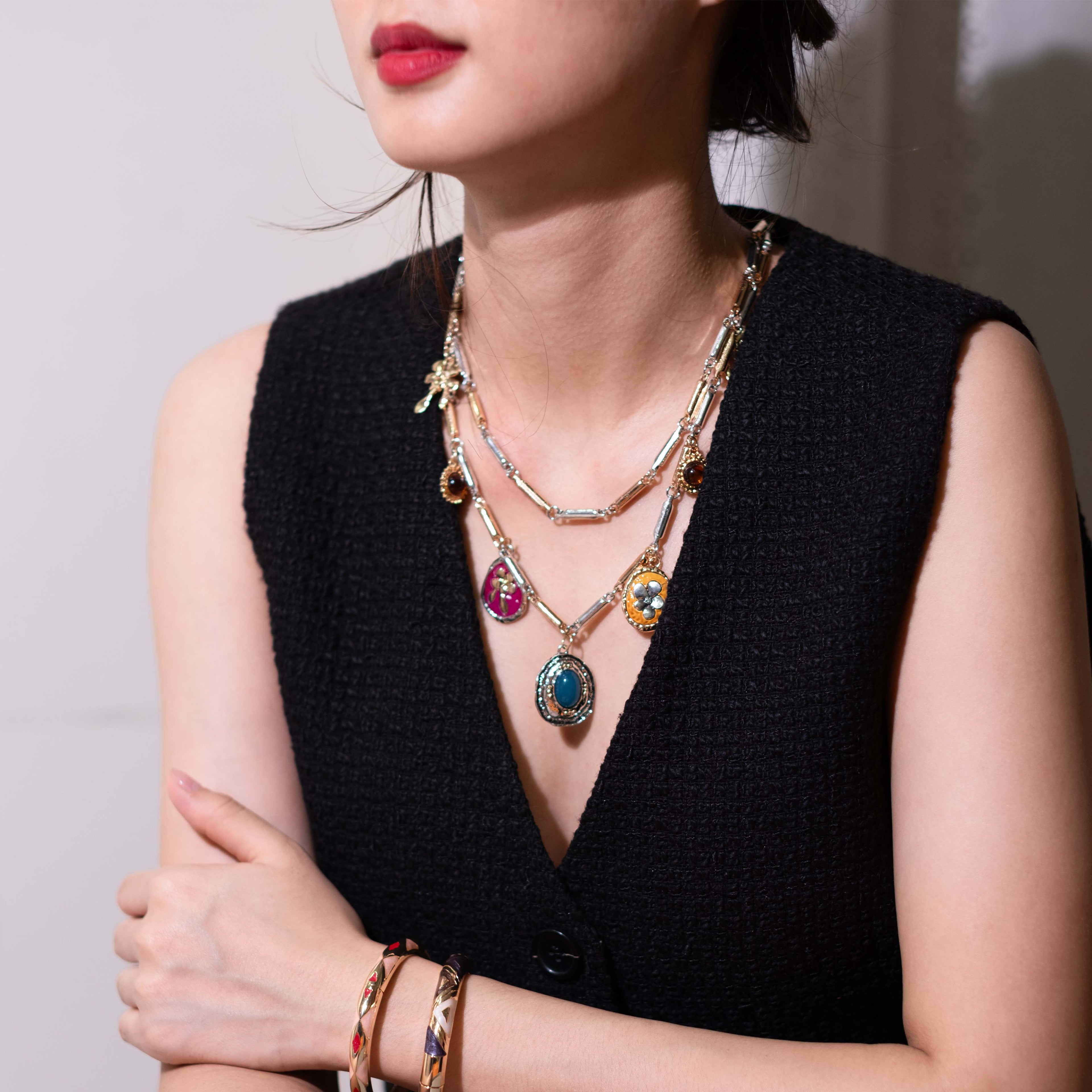 Nomade Charm Layered Necklace