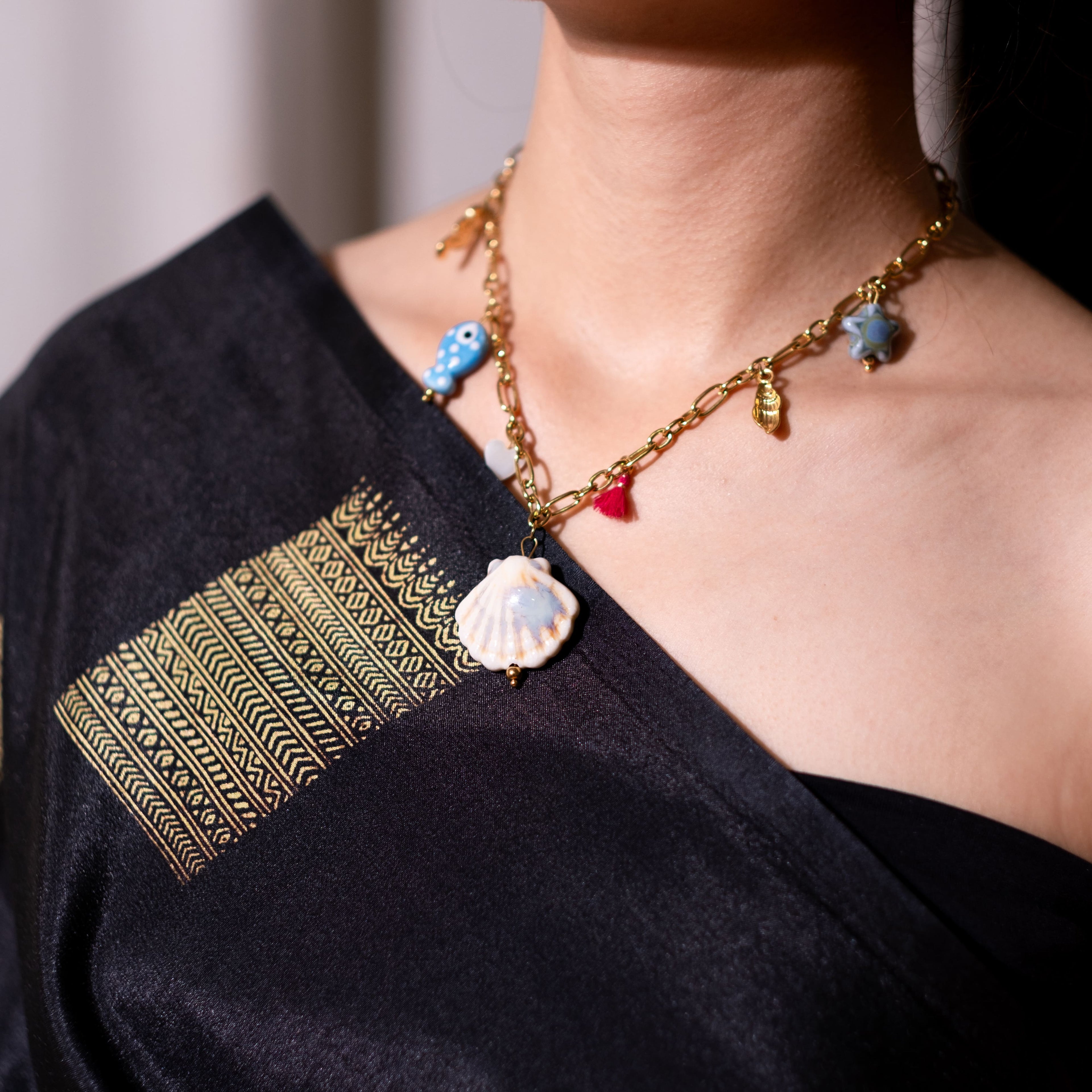 Ocean Story Charm Anti-tarnish Necklace