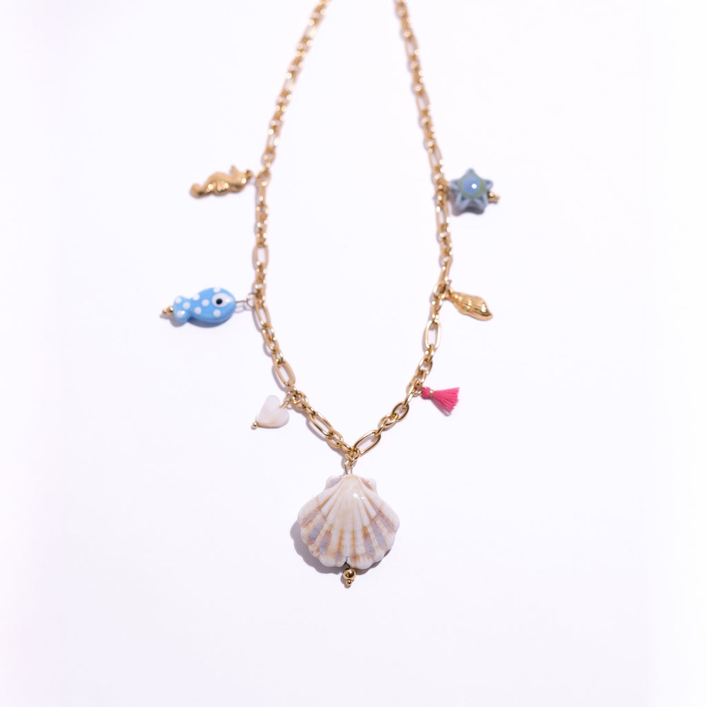 Ocean Story Charm Anti-tarnish Necklace