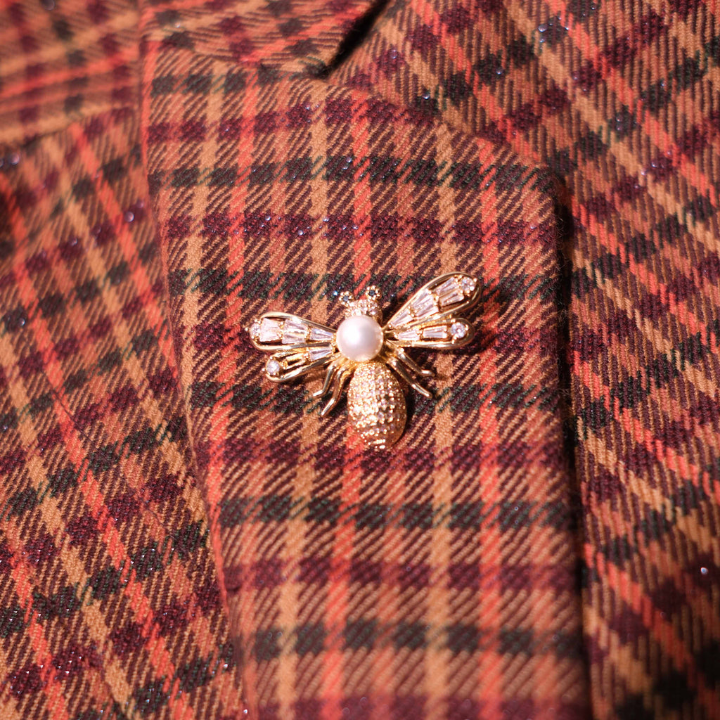 Queen Bee Crystal Brooch