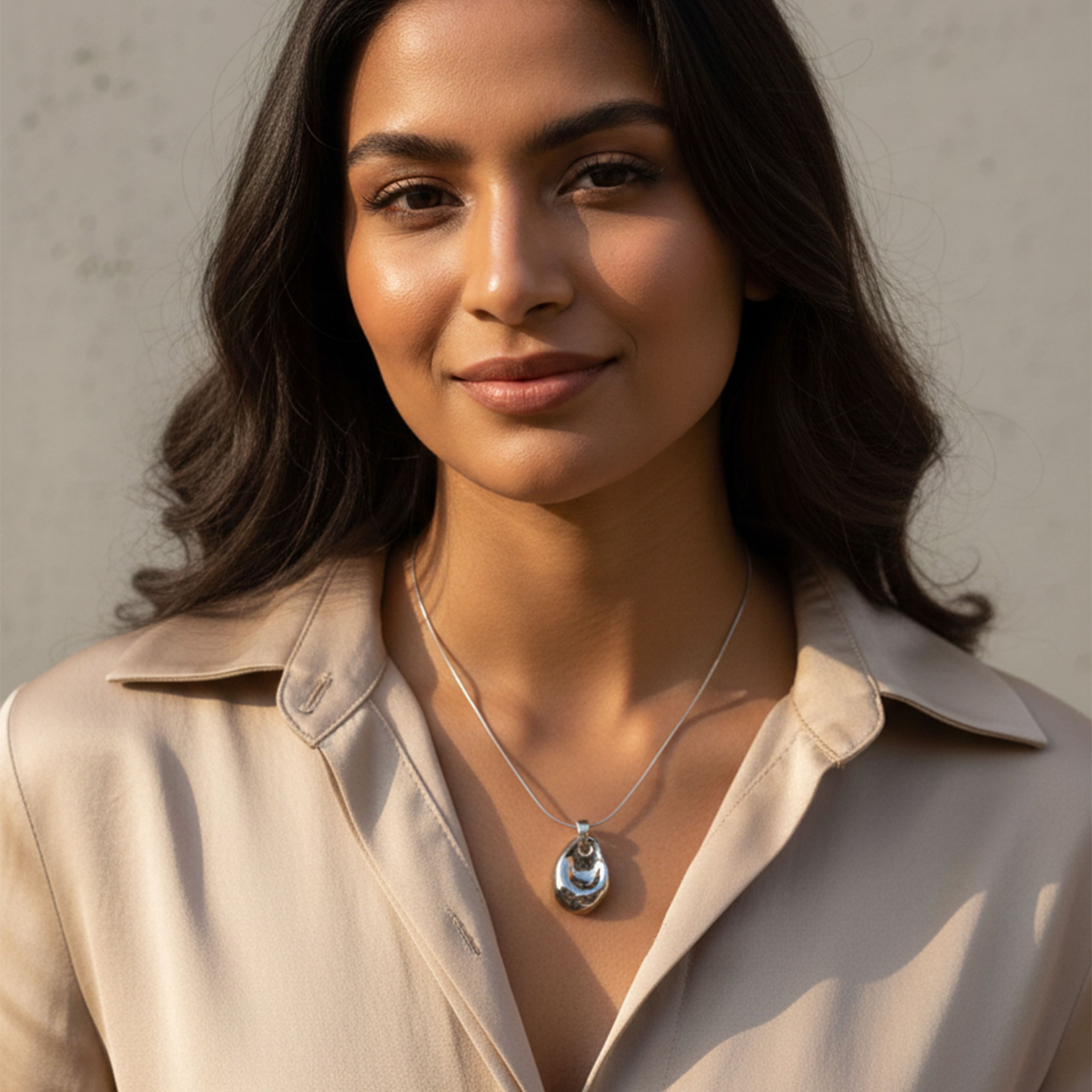 Sculpted Shimmer Necklace