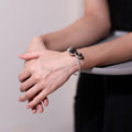 Silver Sphere Crystal Bracelet