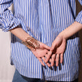 Women's Gold Cutout Cuff Bracelet