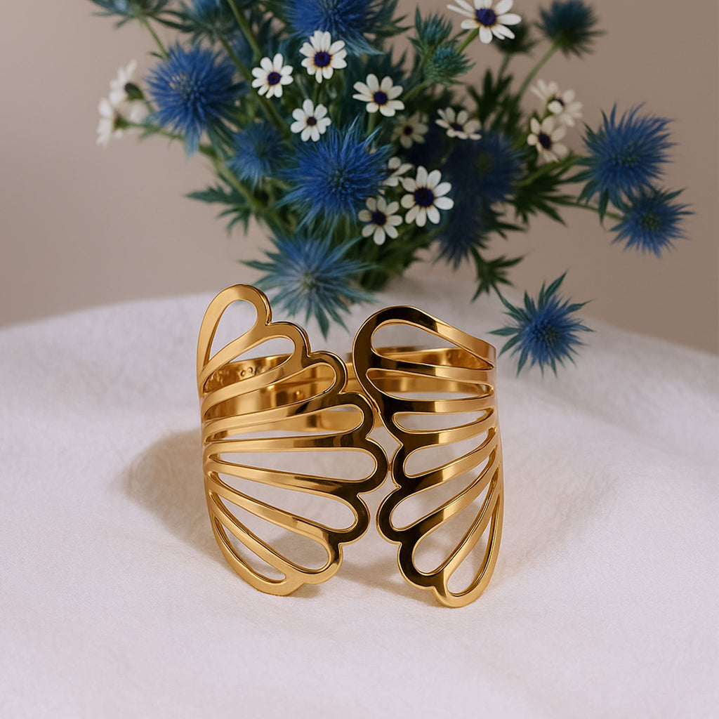 Women's Gold Cutout Cuff Bracelet