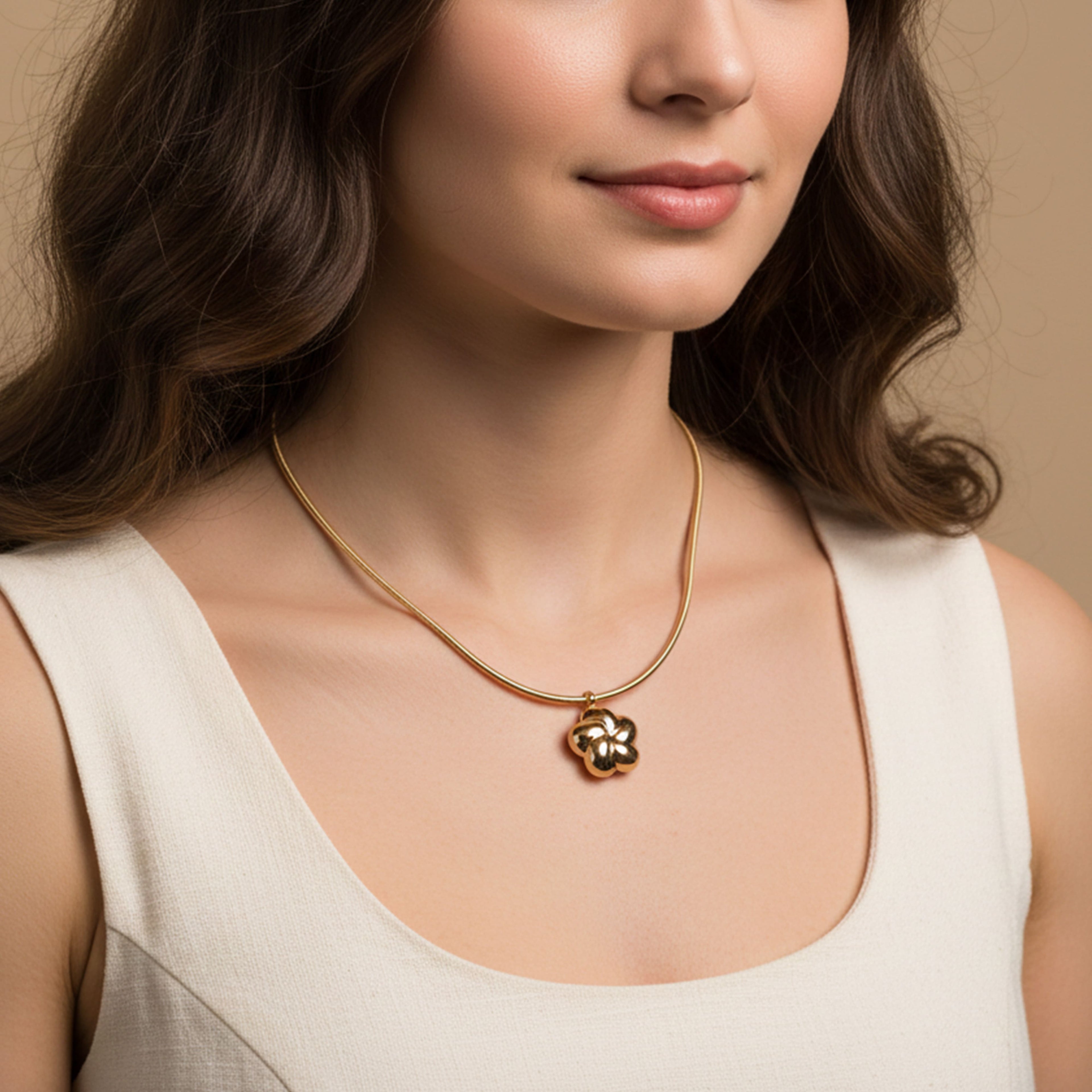 Anti-tarnish Four Clove Necklace