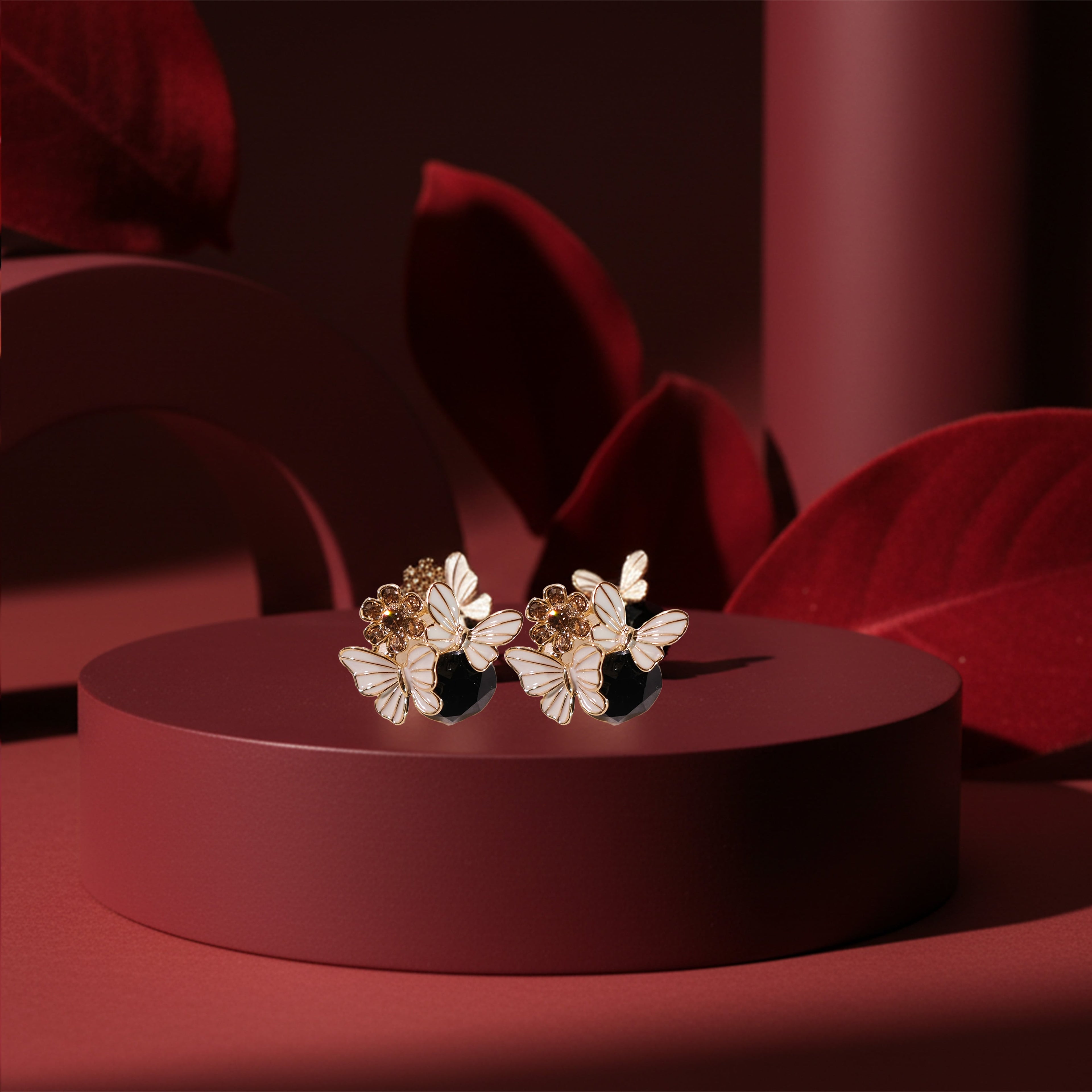 Fairy Black Stone Earrings