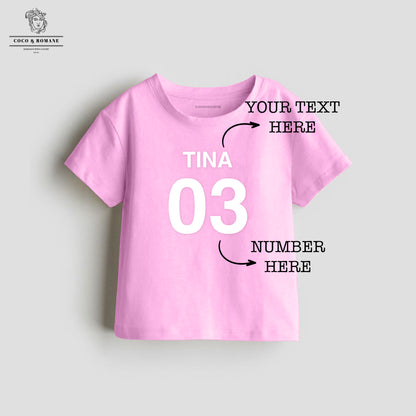 Personalised Baby T-shirt (0-4 Yrs) - Pink