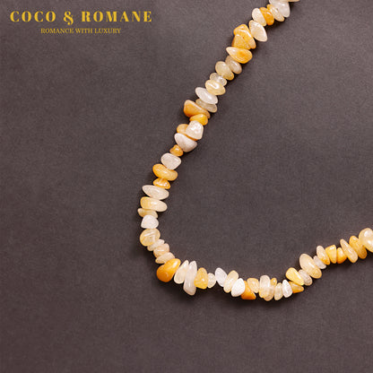 CITRINE CHIP BEADS NECKLACE