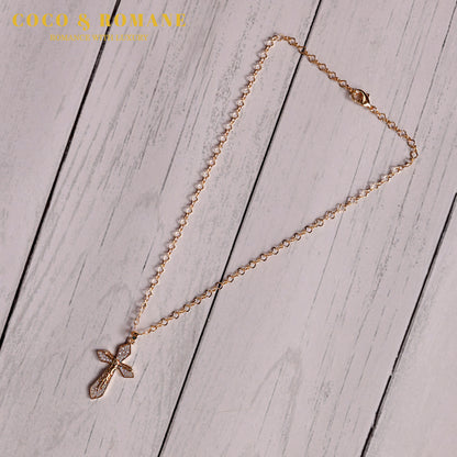 22KT GOLD CROSS JESUS PENDANT