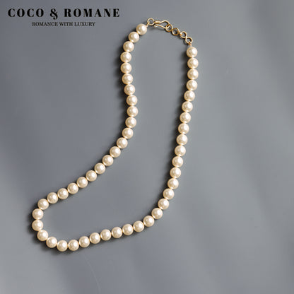 CRYSTAL CREAM PEARL NECKLACE